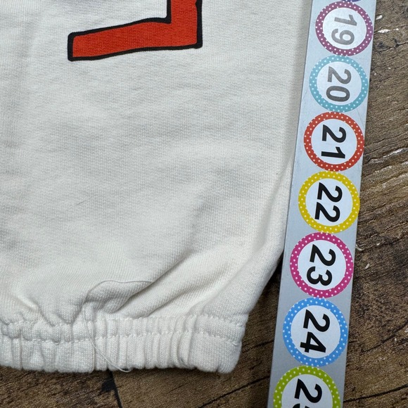 CHNG E Love Everybody Butterfly Flower Stars Sweatpants White Organic Cotton XS - Picture 4 of 7